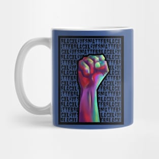 Black Lives Matter Text BG Mug